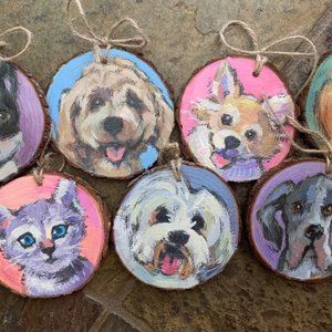 CUSTOM PAINTED, YOUR PET (from your picture) - especially for someone you love